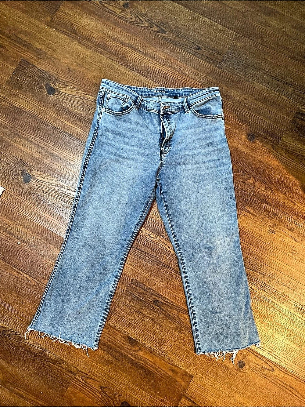 J Brand Straight Leg Raw Hem Jeans Waist 33" 22" inseam size 12